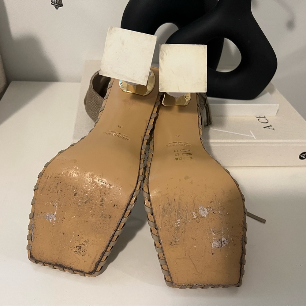 Jacquemus Valerie Hautes Heeled Sandals In Brown - Picture 10 of 14